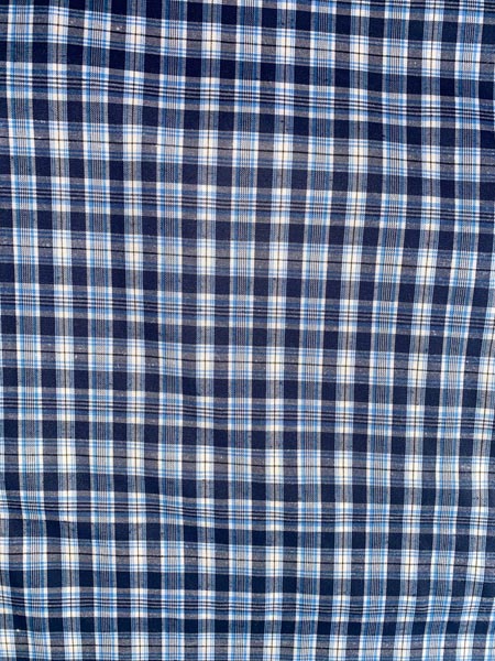 Blue Check School Uniform Fabric