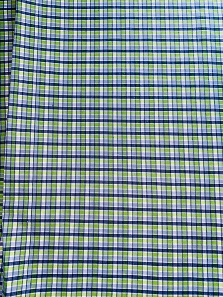 Green Check School Uniform Fabric