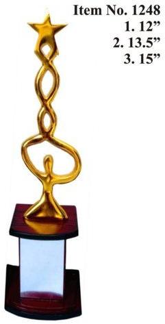 Golden Star Metal Trophy, for Colleges, Office, School, Size : Standard