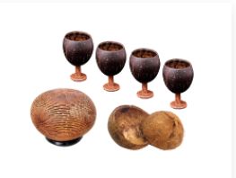 Polished Coconut Shell Handicraft, for Decoration, Gifting, Packaging Type : Plastic Packet
