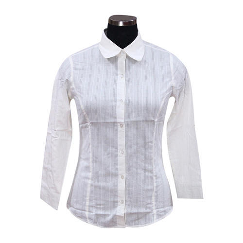 Plain Ladies Full Sleeve Shirts, Size : M, XL