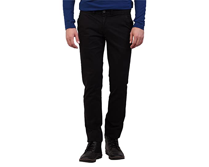 Mens Casual Trousers, for Anti-Wrinkle, Pattern : Plain