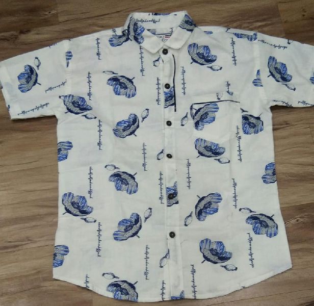 Mens Half Sleeve Printed Shirts, for Anti-Wrinkle, Comfortable, Size : XL