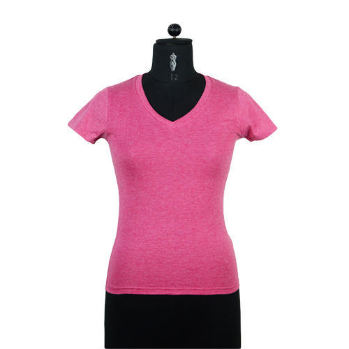 Plain Ladies Knitted T Shirt, Feature : Anti-Wrinkle, Comfortable, Easily Washable