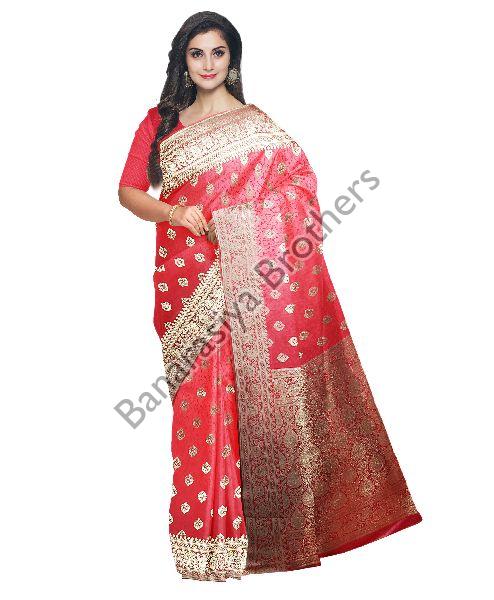 Banarasi Silk Saree Color Red At Best Price In Varanasi Uttar