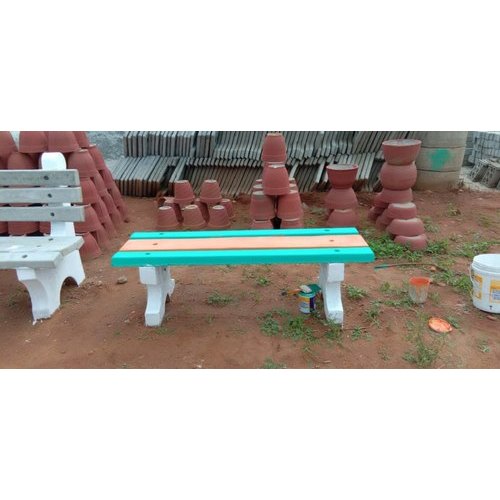 Rectangular Polished RCC Flat Bench, for Garden, Pattern : Plain