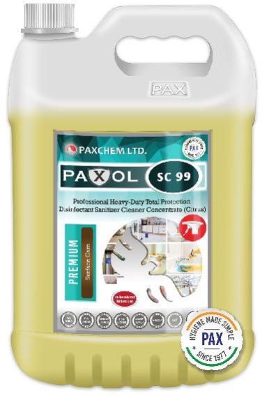 PAXOL SC99 Professional Heavy Duty Total Protection Disinfectant Sanitizer Cleaner Concentrate 5L