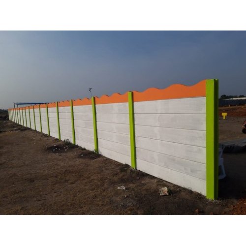 Polished Cement Assembled Compound Wall, for Construction, Pattern : Plain