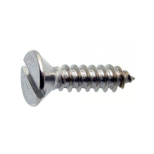 Polished Metal CSK Slotted Screw, For Fittings, Color : Black-grey