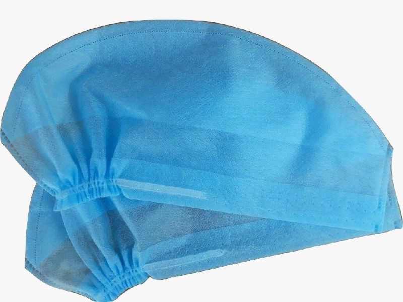 Plain Non-woven Surgeon Cap, Size : 35-40cm