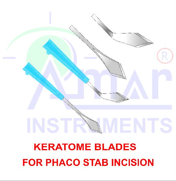Polished Keratome Blade, for Hospital, Clinic, Laboratory, Size : 2.6-3.2 Mm