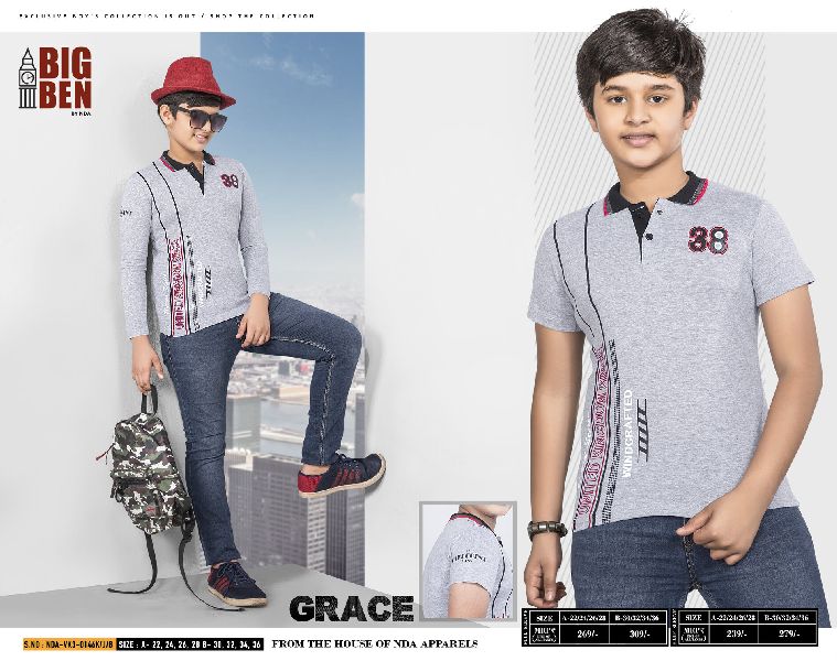 Trendy Style Boys Denim Shirt For Kids