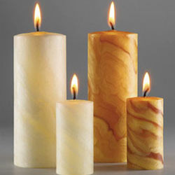 Round Glossy wax candles, for Party, Lighting, Decoration, Technics : Handmade