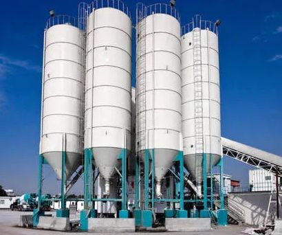 Electric Cement Welded Silo, for Industrial, Color : Grey, White