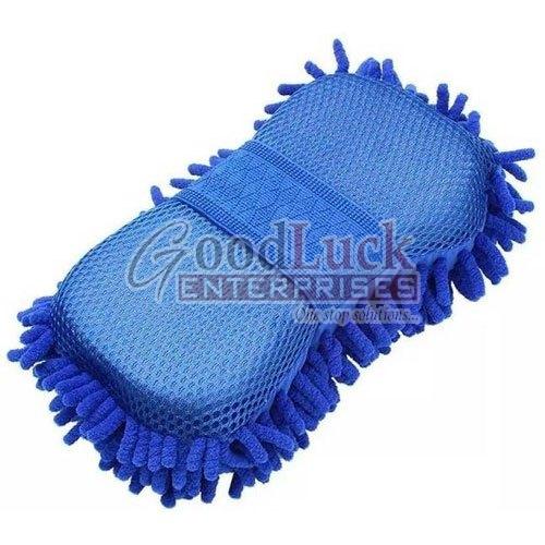 Microfiber car wash sponge, Color : Blue