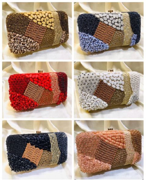 Designer Bridal Box Clutch