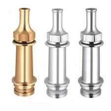 Round Polished Metal Short Branch Pipe Nozzle, Color : Silver, Golden