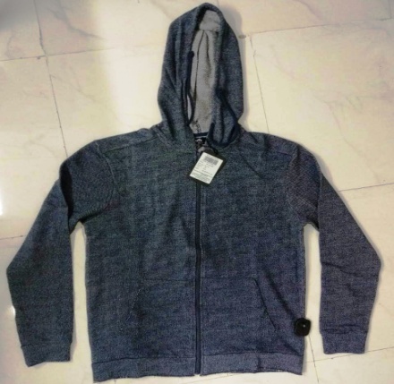 Plain mens zipper hoodie, Size : XL, XXL