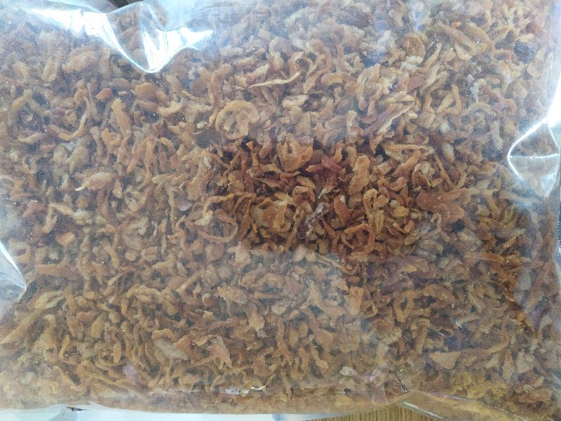 Flakes Dehydrated fried onion quoted, for Cooking, Style : Dried