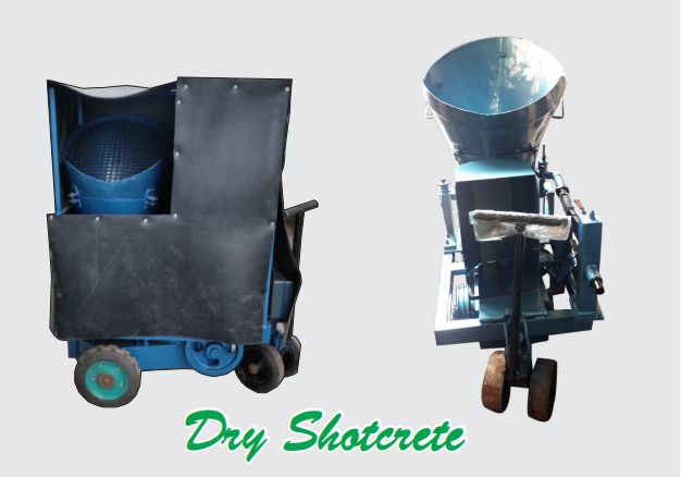 Mild Steel Dry Shotcrete Machine