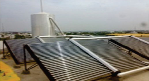Hybrid Solar Hot Water System, for Industrial, Color : Grey, Metallic
