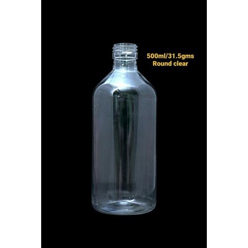 500 ml Round Clear Pharma PET Bottle