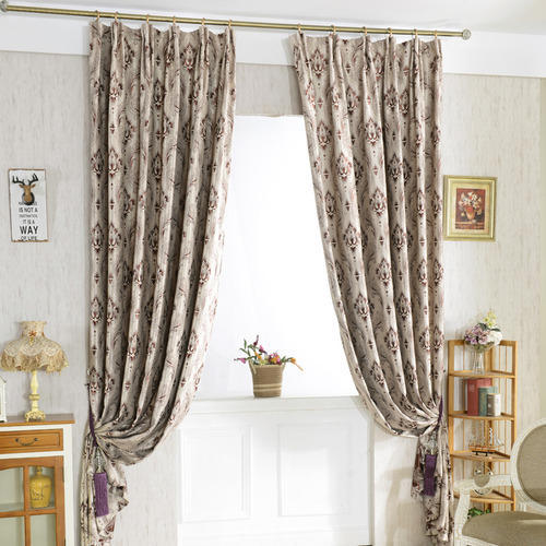 Jacquard Curtains, for Doors, Home, Hotel, Window, Feature : Attractive ...