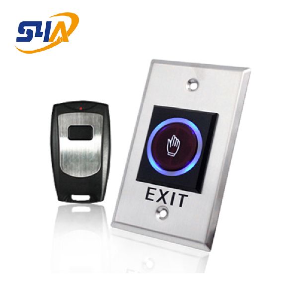 IR Sensor button and Stainless Steel Door Access Control Exit Button with Remote Control Push Switch