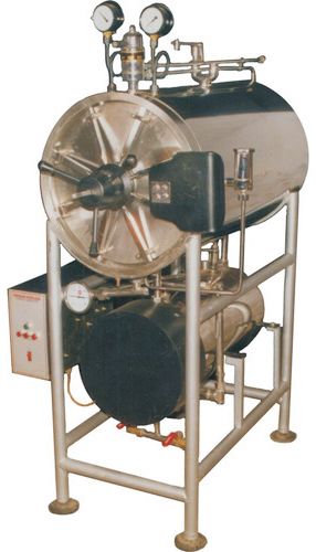 Horizontal Cylindrical Autoclave, for Hospital, Pharma Industry, Power : AC Supply.