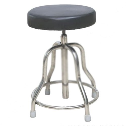 Polished Stainless Steel Super Deluxe Revolving Stool, for Clinic ...