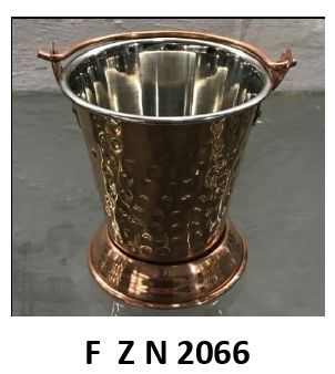 Plain Copper Steel Bucket, Capacity : 15-20ltr