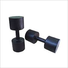 Hexagonal Rubber Dumbbell, for Gym Use, Home, Color : Black, Grey, Silver