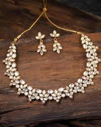 Polished Aluminium kundan necklace, Style : Antique