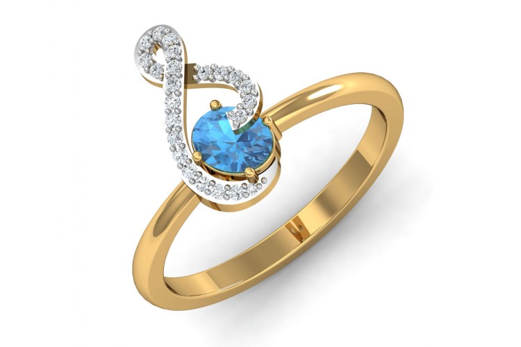 Buy Adina Blue Topaz Ring, Gender : Female