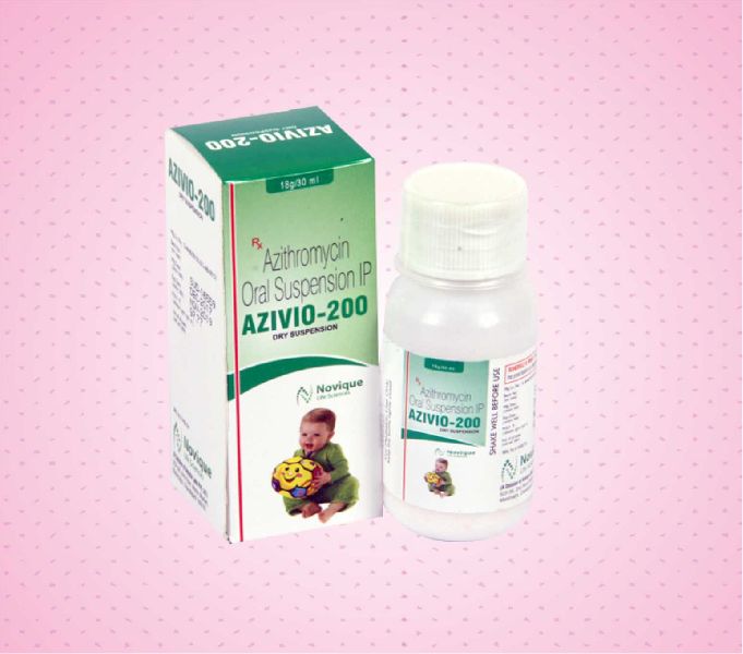 Azithromycin oral suspension, Form : Dry Syrup