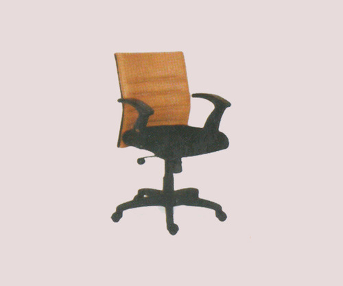 Rectangular Polished Metal Low Back Revolving Chair, for Office, Style : Contemprorary