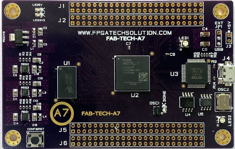 Fab-Tech-A7 Artix FPGA Board