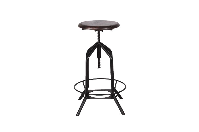 Wood Adjustable Backless Bar Stool, Size : Multisizes