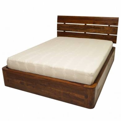 Pine Wood Polished Designer Bed, for Living Room, Hotel, Home, Specialities : Termite Proof, Quality Tested