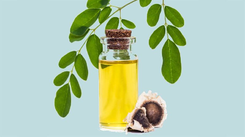 Liquid Organic Moringa Oil, for Cosmetic, Packaging Type : Bottels