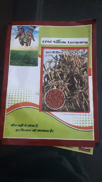 Organic ICPL-87 Arhar Seeds, for Agriculture, Style : Dried