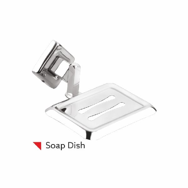 Stainlees steel Square Single Soap Dish, Size : Standard