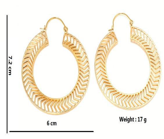 Polished Hp249 Brass Hoop Earrings, Packaging Type : Plastic Packet