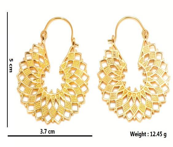 Polished Hp278 Brass Hoop Earrings, Packaging Type : Plastic Packet