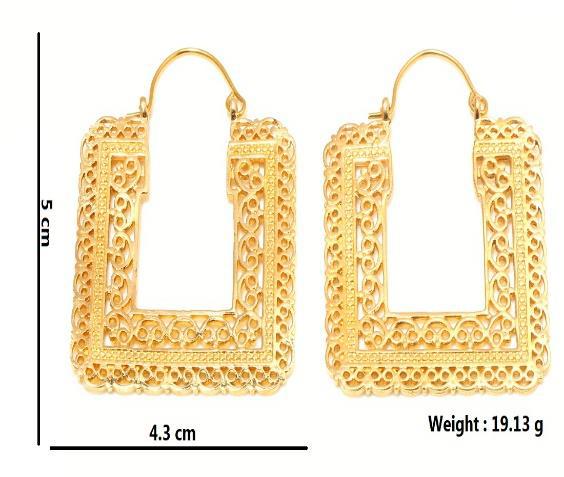 Polished Hp290 Brass Hoop Earrings, Packaging Type : Plastic Packet