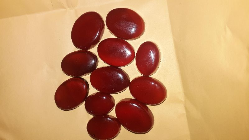 Red Onyx oval stone