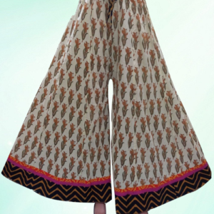 Buy The Home Factory Phulkari Palazzo Pants for Women Free Size Plazo with  Fulkari Embroidery Work THFB at Amazonin