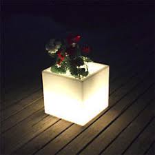 Curved Frp LED Flower Pot, for Outdoor Decoration, Style : Antique, Modern