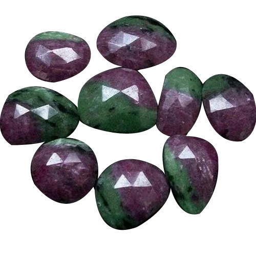 Oval Ruby Zoisite Gemstone, for Jewellery, Size : 10-20mm