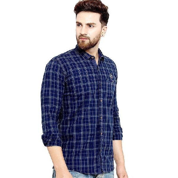 Long Sleeve Cotton Mens Casual Shirts, Feature : Soft Skin Friendly